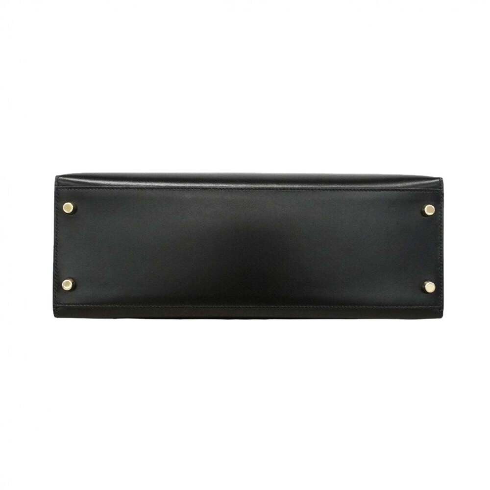 Hermes Kelly 32 Handbag, Box Calf Leather, Black, □J Stamp, Women's, P2683149 - Picture 3 of 11